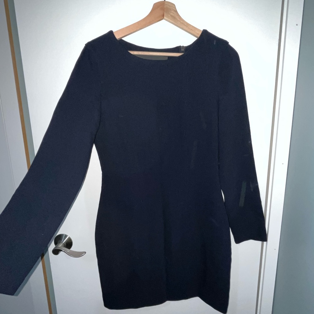 Yigal Azrouel Midnight Blue Long Sleeve Mini Dress size 8